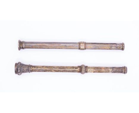 *Item to be collected from Friargate, Derby* A Sampson Mordan & Co propelling pencil, approx 8.5cm; together with another pro