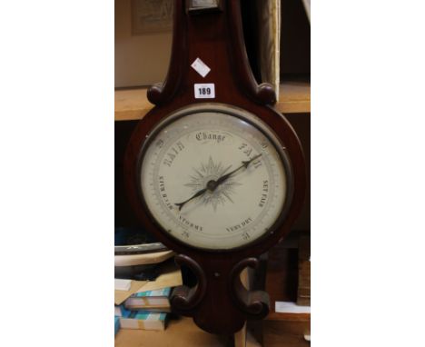 A mahogany barometer