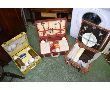 A Brexton picnic basket; a Sirram picnic hamper; a Brexton picnic hamper (3).