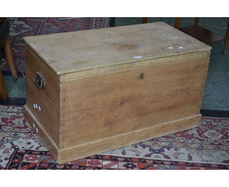 A Victorian pine tool chest, c.1890