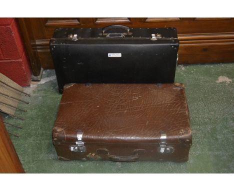 Two vintage suitcases