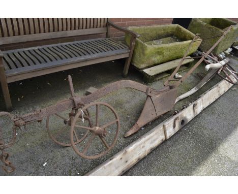 Vintage agriculture - a cast iron plough