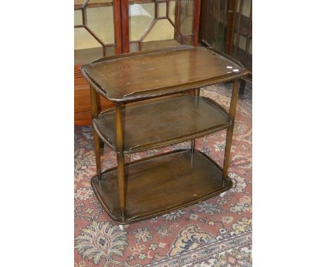 An Ercol three tier tea trolley