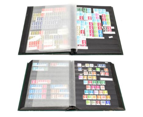 GB Mint Collection 1952 to 1985 - A good collection of QE2 in two stockbooks with Wildings including many wmk. varieties, Gra