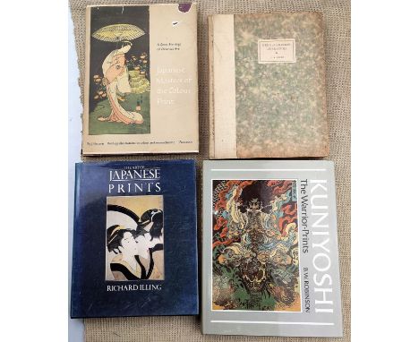 HILLIER (J) - Japanese Masters of Colour Print, 1954, 2 similar volumes; GILES - Gems of Chinese Literature 