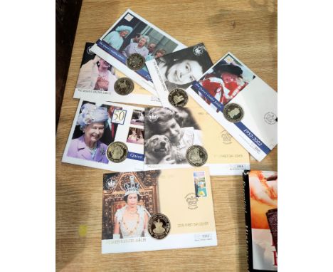 Seven QEII Golden Jubilee Commonwealth coin / stamp covers 