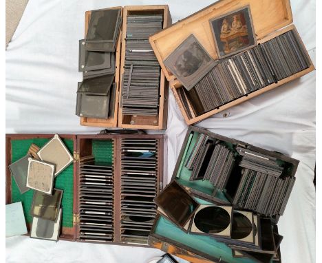 4 boxes containing 19th century magic lantern slides.&nbsp;&nbsp;we can confirm that&nbsp;the subject matters are mostly Engl