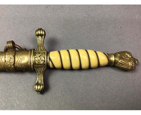 REPRODUCTION THIRD REICH KRIEGSMARINE CEREMONIAL DAGGER with scabbardAdditional images added