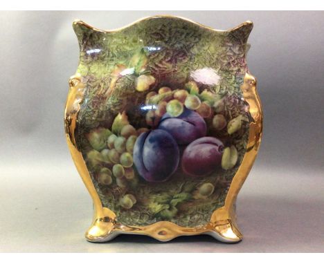 ALPHA OMEGA STAFFORDSHIRE PLANTER with floral decoration26cm highOverall good condition, no major damage or signs of repair. 