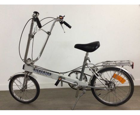 BICKERTON CLASSIC COLLAPSIBLE CHOPPER BIKE with Bickerton Classic label to sideWell used item, with some rust, scuffs and sca