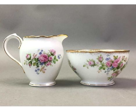 ROSYLN CHINA PART TEA SERVICE in the Moss Rose pattern