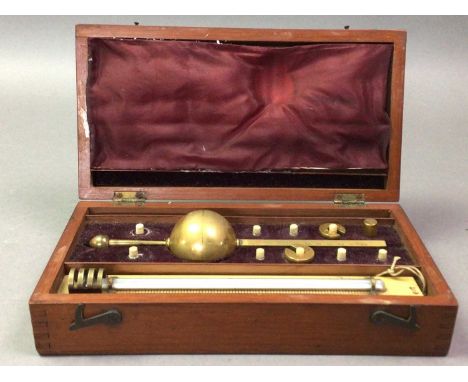 SIKES HYDROMETER in mahogany case