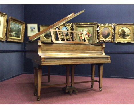 BABY GRAND PIANO AND A DUET STOOL the piano by Emil PauerThis lot contains elephant ivory material. Several countries, includ