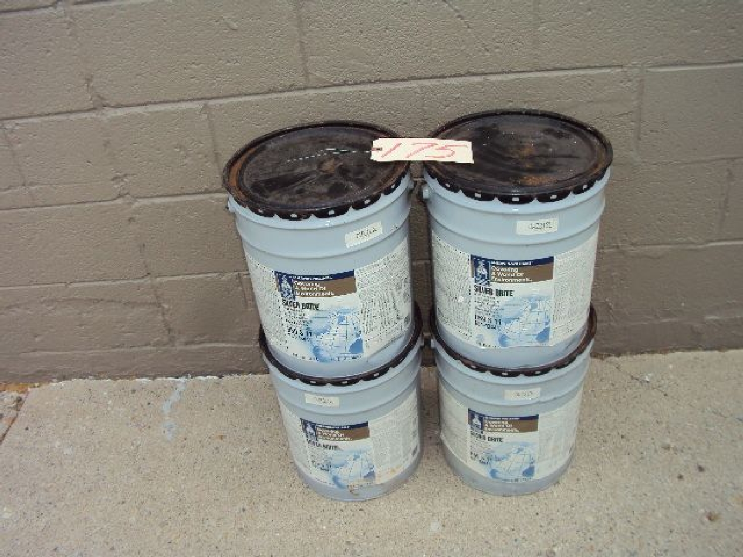 20 Gallons Sherwin Williams B59S11 Silver Brite Aluminum Sheen Paint