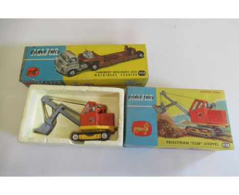Corgi 1128 Priestman Shovel and Carrimore Machinery Carrier, boxes F, vehicles G-E