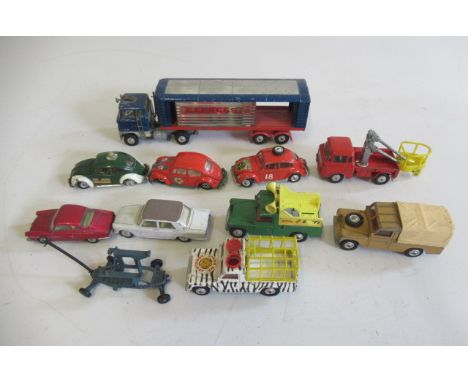 Unboxed Corgi vehicles including Landrover, Jeep and V.W. 1200 Saloon, F-P