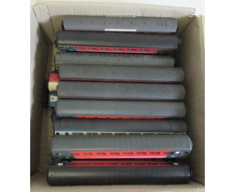 Playworn modern image passenger coaches by Hornby, Lima and others, F