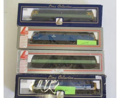 Four Lima B.R. Diesels comprising Class 47-369, Class 47-709, Class 47-D1842 and Class 37-427, all items boxed, G-E