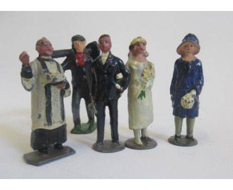 Hillco wedding party with curate, bride groom, bride, bridesmaid and sweep, G (5)