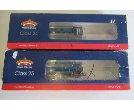 Bachmann Class 24 in B.R. blue, DCC fitted and Class 25 in B.R. blue, DCC fitted