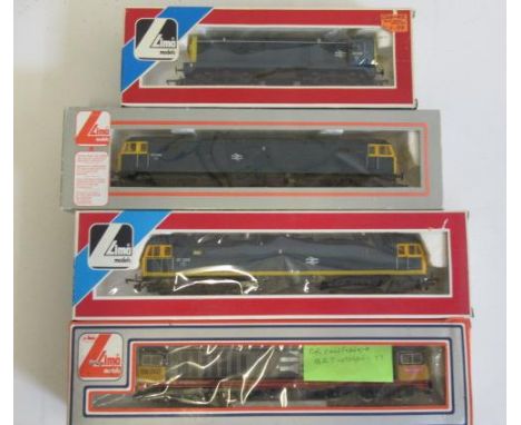 Four Lima B.R. Diesels comprising Class 20-145, Class 47-298, Class 47-305 and Class 58-001, all items boxed, E