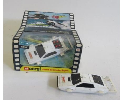 Corgi James Bond Lotus Espirit window box, E, and a playworn Lotus Espirit