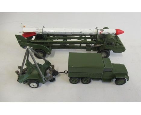 Corgi corporal missile carrier and launch pad and an American army truck, F