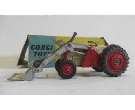 Corgi 57 Massey Ferguson tractor with shovel, box AF, model F