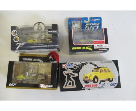Corgi James Bond vehicles including Girocopters and 2CV, boxed E