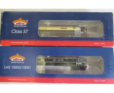 Bachmann Class 57 Northern Belle, DCC fitted, and L.M.S. 10000 in B.R. green, boxed, E-M