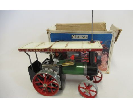 A Mamod spirit fired steam traction engine TE1a, box AF, F