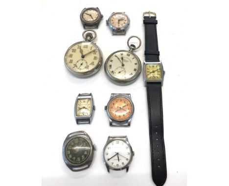 Assorted vintage mechanical wriatwatches and pocket watches 
