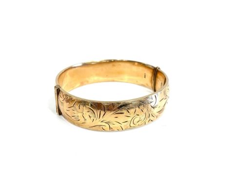 Vintage 9ct rolled gold bangle 