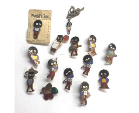 Collection of original Robertsons jam enamel badges 