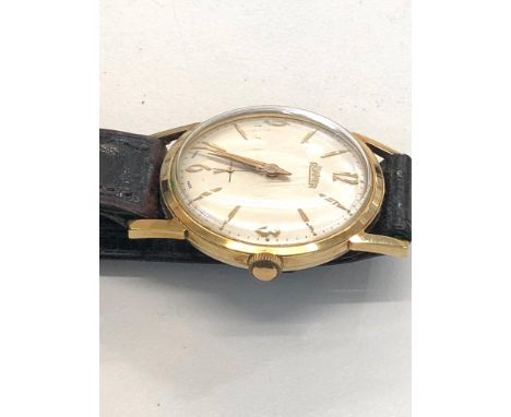 Vintage gents roamer wristwatch the watch winds and ticks but no warranty given 