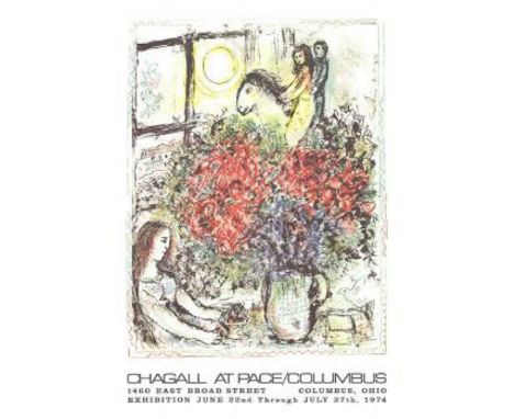 A collection of four Marc Chagall offset Lithograph posters titled ‘Le Chevauchee’ ('Horse Ride’) 70 x 56 cm Published by Pac