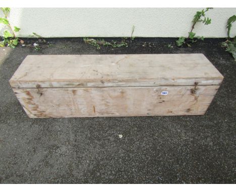 A vintage croquet set in original wooden box 