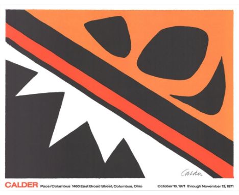 Alexandra Calder Pace/Columbus Exhibition Poster 1971 La Grenouille et la Scie (Large). Magritte. Offset Lithographs titled ‘