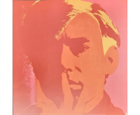 Andy Warhol. Offset Lithographs titled ‘Self Portrait’ background’ 66 x 66 cm, Edition of 2000 Printed