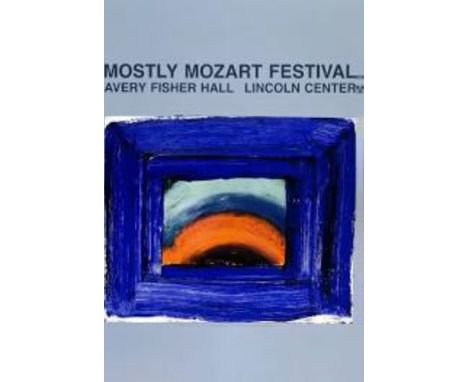 Howard Hodgkin, Venetian Glass 1989, 96.5 x 86 cm, Serigraph from an edition of only 800 produced for the Lincoln Centre NY, 