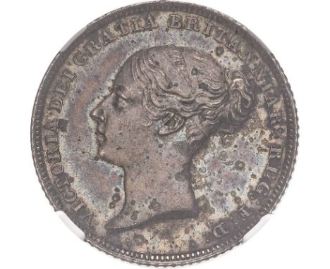 UNITED KINGDOM. Victoria, 1837-1901. Silver sixpence, 1838. Royal Mint. First young head of Queen Victoria facing left; VICTO