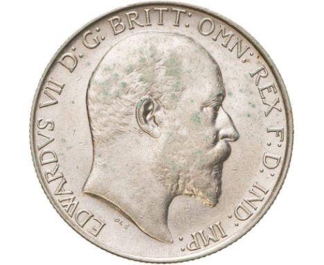 UNITED KINGDOM. Edward VII, 1901-10. Silver florin, 1905. Royal Mint. Bare head of King Edward VII facing right; De S. below;