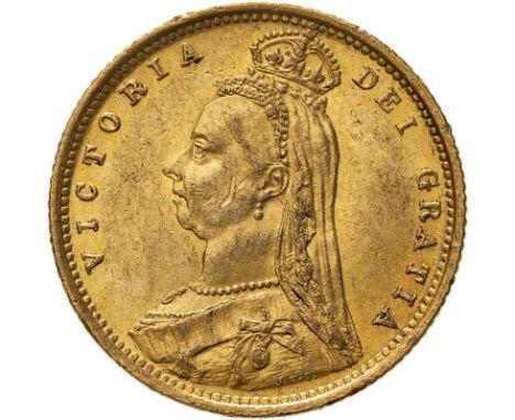 UNITED KINGDOM. Victoria, 1837-1901. Gold half-sovereign, 1887. London. Hooked J DISH L503. The issues the mint encountered w