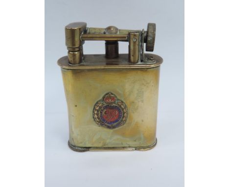 Brass Table Lighter - Royal Engineers 'The Classic Table Lighter' 