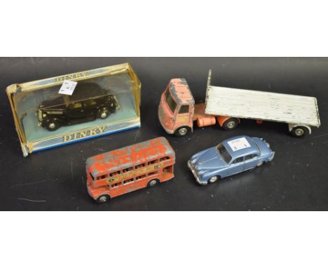 Toys - a Dinky AEC articulated lorry and trailer; a DY5 1950 Ford V8 pilot; Corgi Jaguar MK2; etc (4)