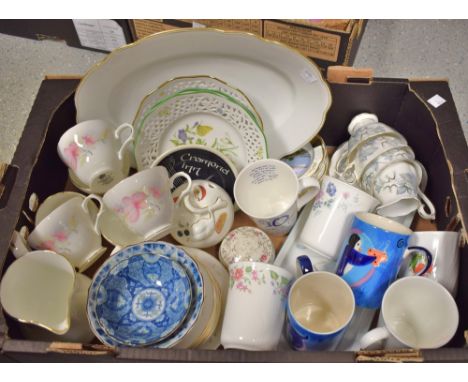 Ceramics - Royal Albert Silver Maple; Crown Trent tea service; Colclough; etc.
