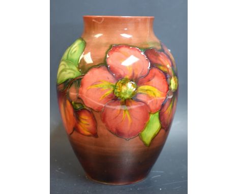 A Moorcroft Anemone flambé vase, 18.5cm high, impressed marks 