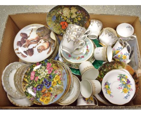 Ceramics - a Queen Anne Spring Song pattern tea service for six; other part tea services; Paragon, Royal Albert; etc; collect