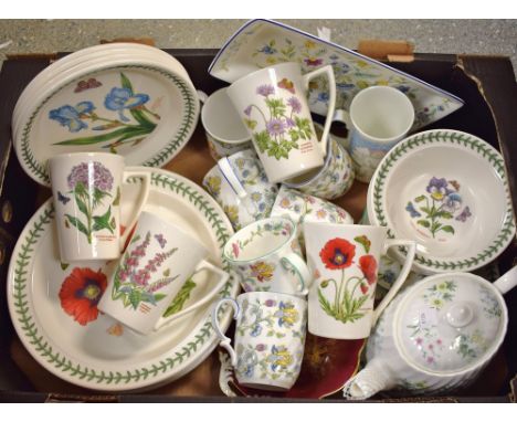 Ceramics - Minton Haddon Hall and Spring Valley; Royal Worcester mug; Coalport; etc.