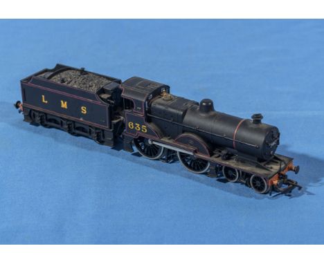 Mainline black LMS 635 model engine and tender